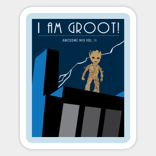 Baby Groot Knight Sticker